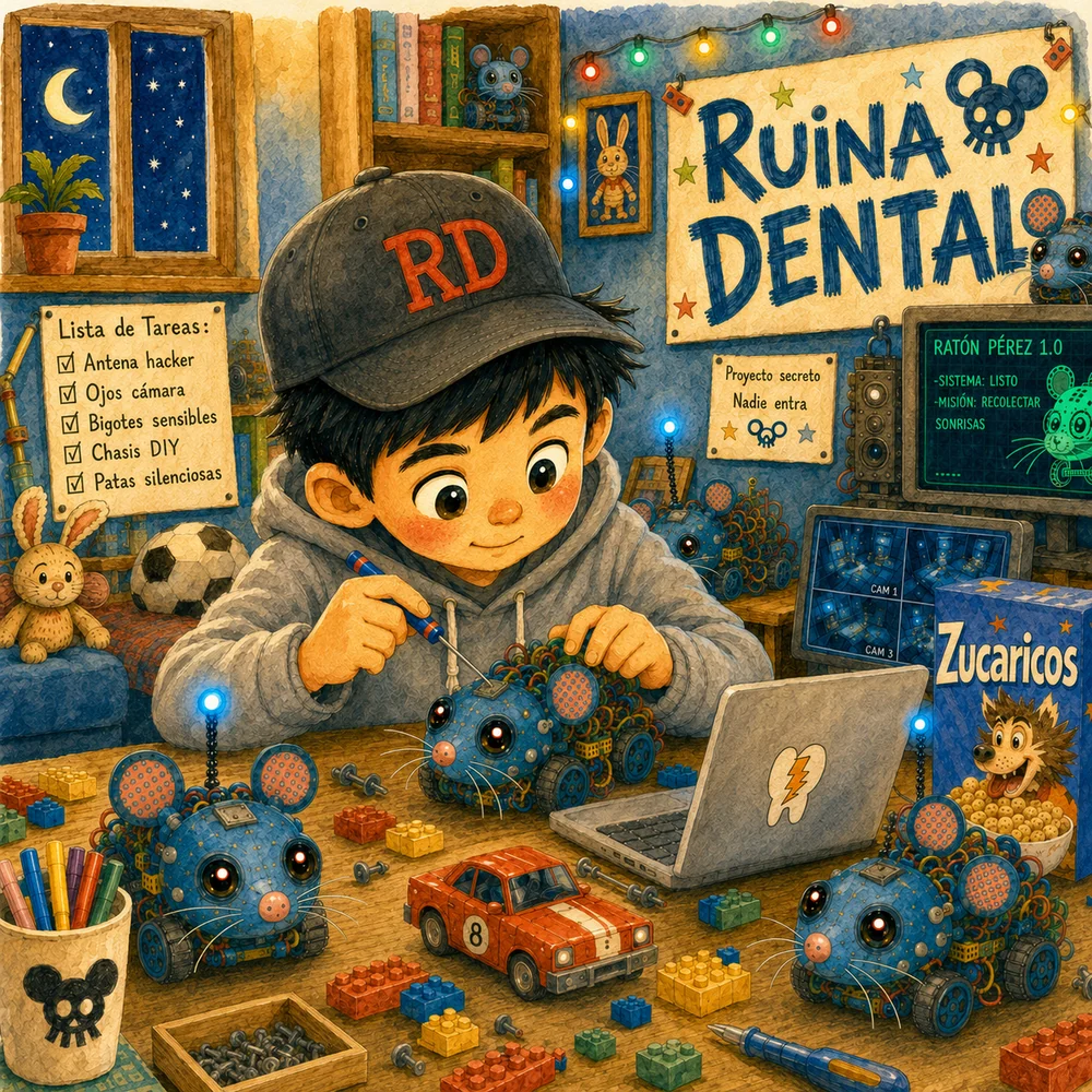 Tadeo y sus ratones robot dentro de la historia