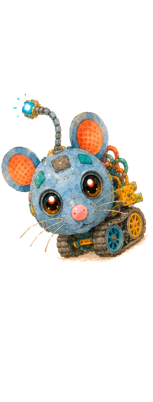 Ratones robot construidos por Tadeo