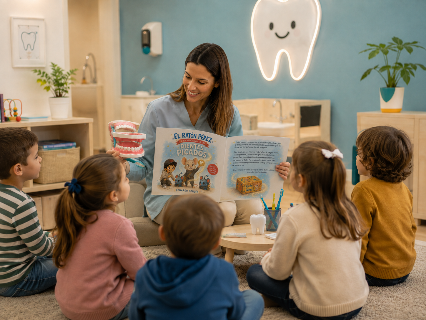 Actividad infantil durante una semana de la salud